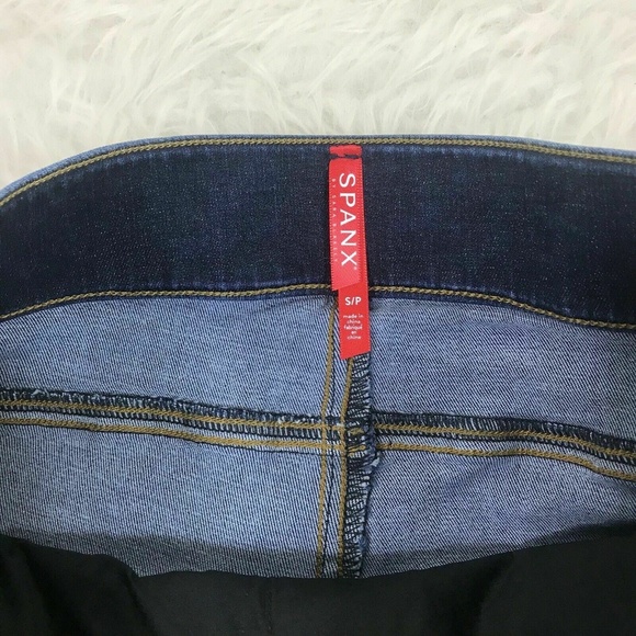 NWT Spanx Crop Flare Denim Jean Leggings Pants - Picture 6 of 8